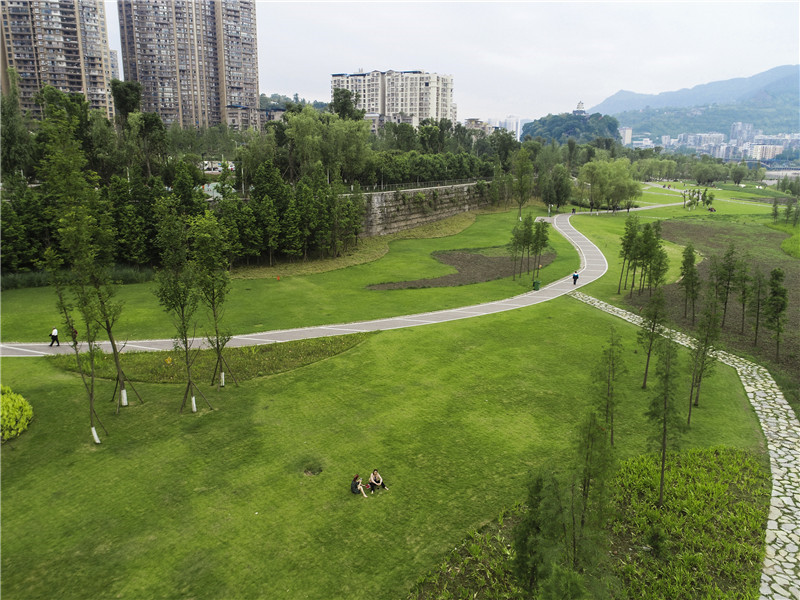 达州塔沱湿地公园图片